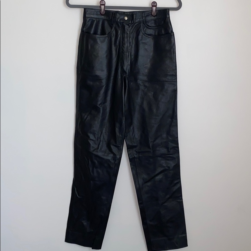 Italian Genuine Leather Pants Sz Large